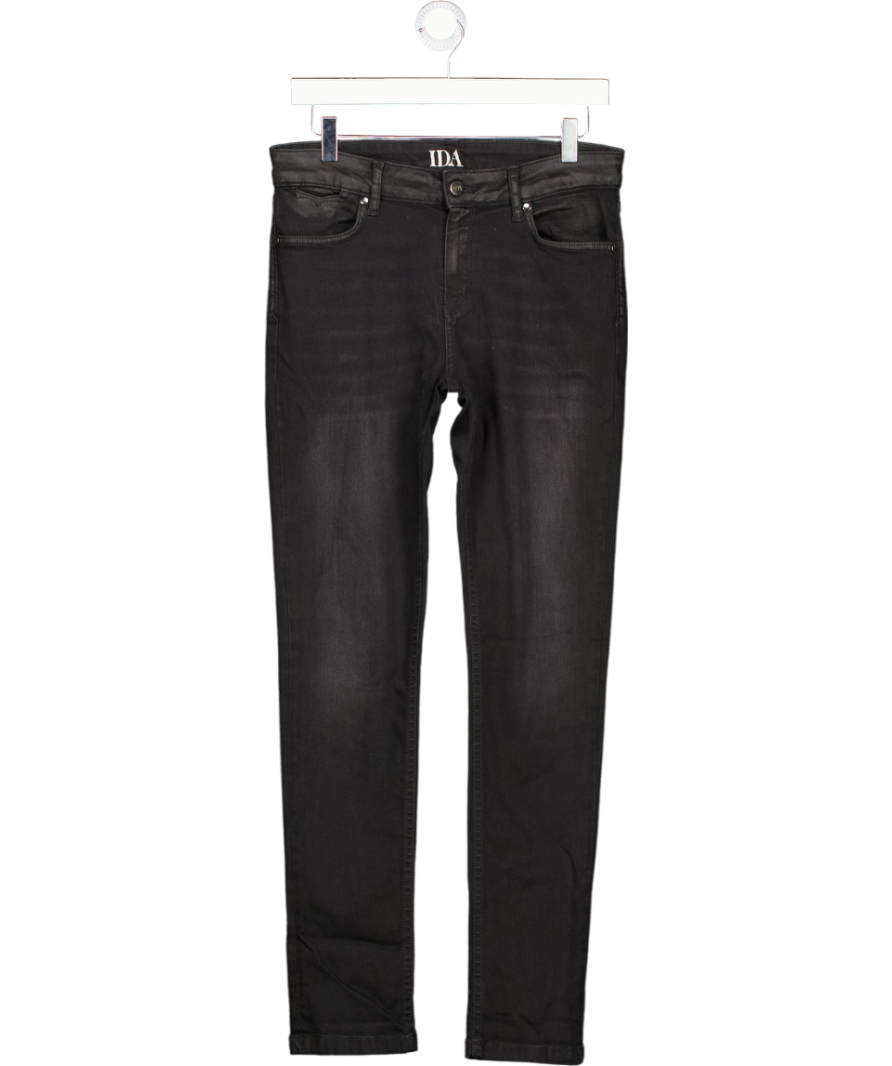 DONNA IDA Black Doris The Mid Rise Slouchy Skinny Jeans W25