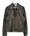 ALLSAINTS Black Leather Biker Jacket UK L