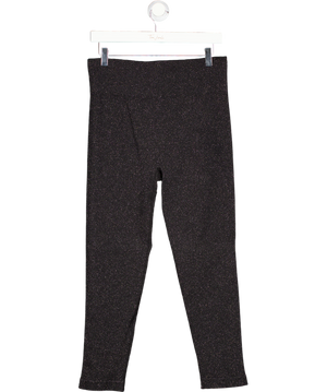Black Glitter High Waist Leggings UK XXXL