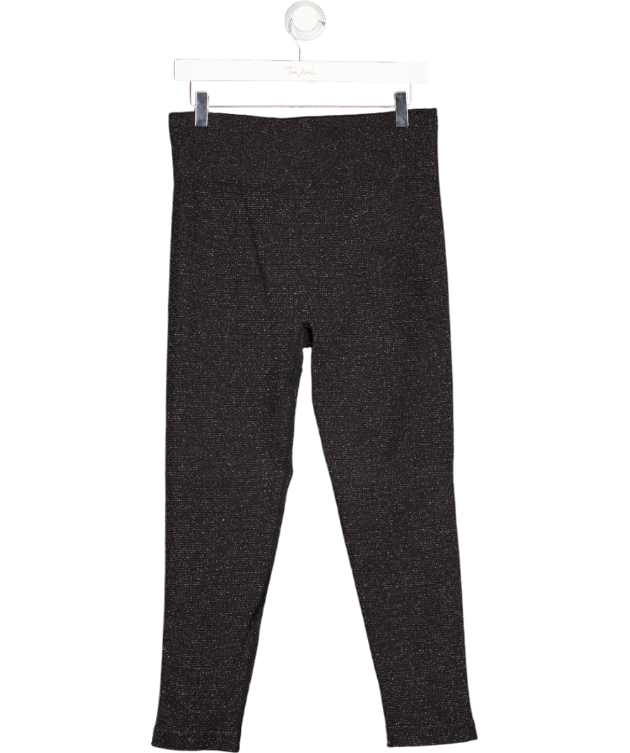 Black Glitter High Waist Leggings UK XXXL
