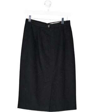 Jaeger Black Wool Pencil Skirt UK 12
