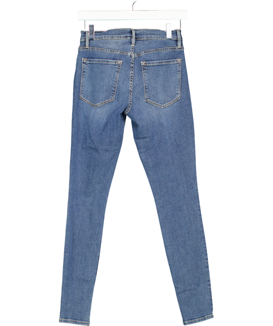 FRAME Blue Le Skinny De Jeanne Mid-rise Skinny Jeans W27