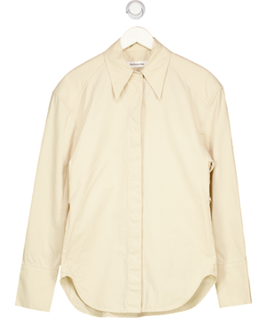The Frankie Shop Beige Bec Padded Shirt UK M/L
