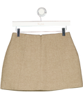 WANDERDOLL Beige Farron Wool Pelmet Mini Skirt UK XS