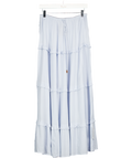 Miss Selfridge Tiered Maxi Skirt In Light Blue UK 12