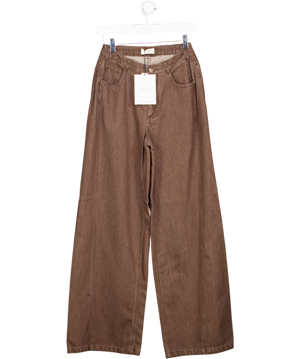 Lounge Underwear Brown Wide Leg Jeans UK 8