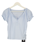 Rure Blue Crew Neck Top UK M