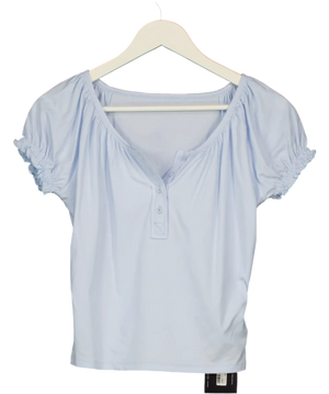Rure Blue Crew Neck Top UK M