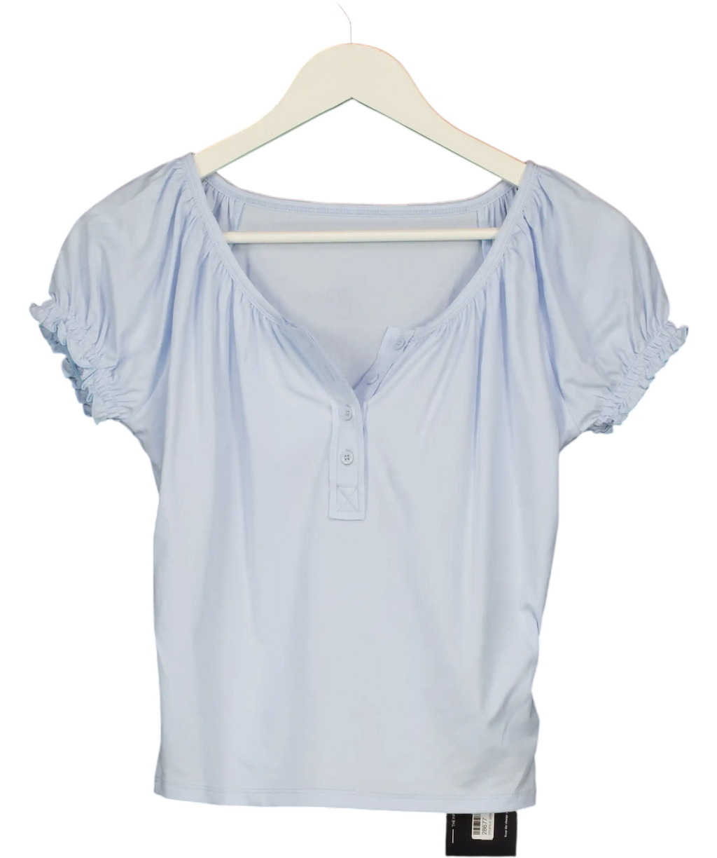 Rure Blue Crew Neck Top UK M