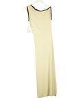 TOPSHOP Beige Knitted Textured Twist Detail Off Shoulder Maxi Dress UK XS