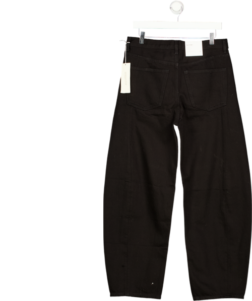 ARKET Black Bloom Barrel Leg Jeans W30