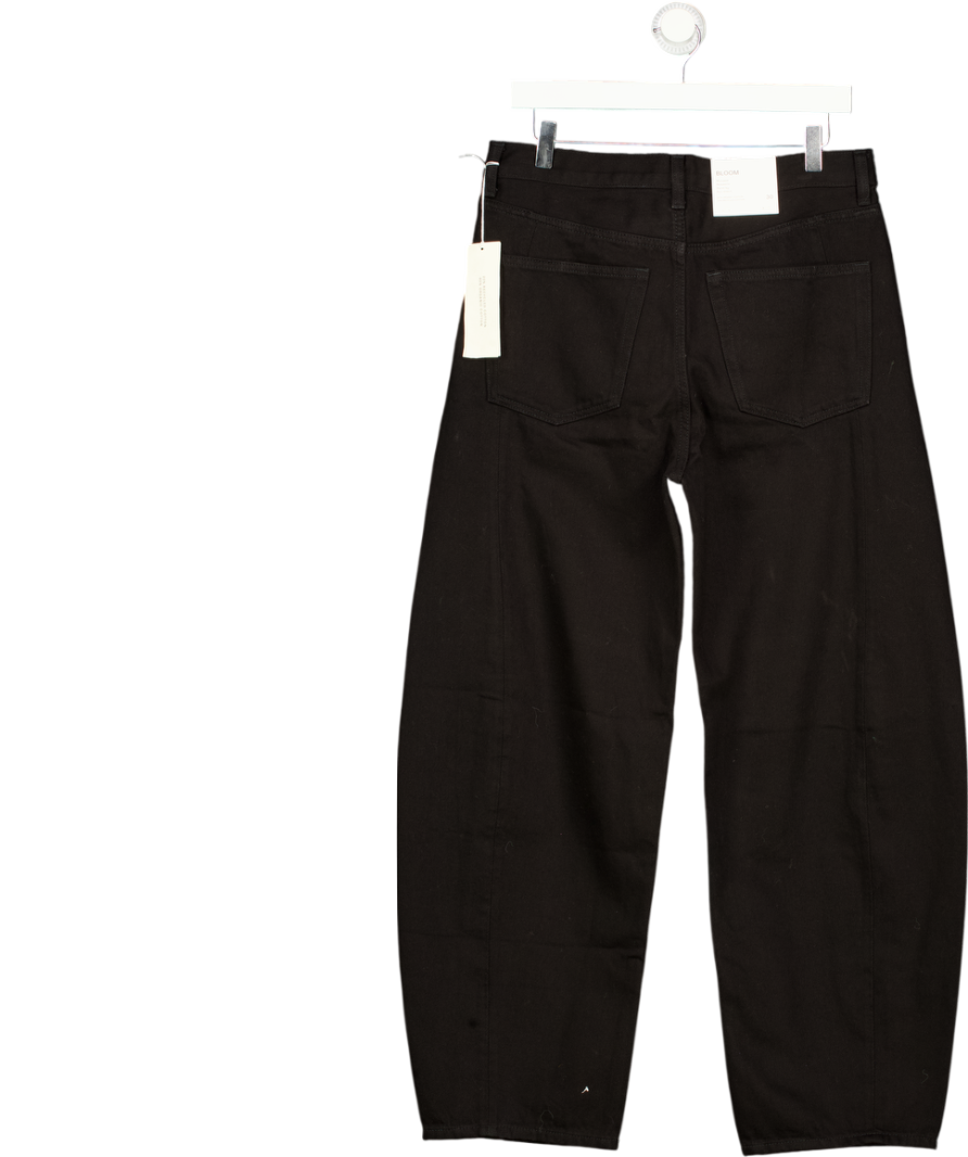 ARKET Black Bloom Barrel Leg Jeans W30