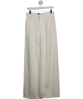 ZARA White Collection Wide-leg High-waist Jeans UK 8 EU 41 👠