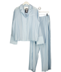 MAEBE Delicate Blue Oversized Shirt And Pants Co-ord Set Shirt UK XL/XXL