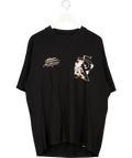 REPRESENT Black Hermes Printed Cotton T-shirt UK L