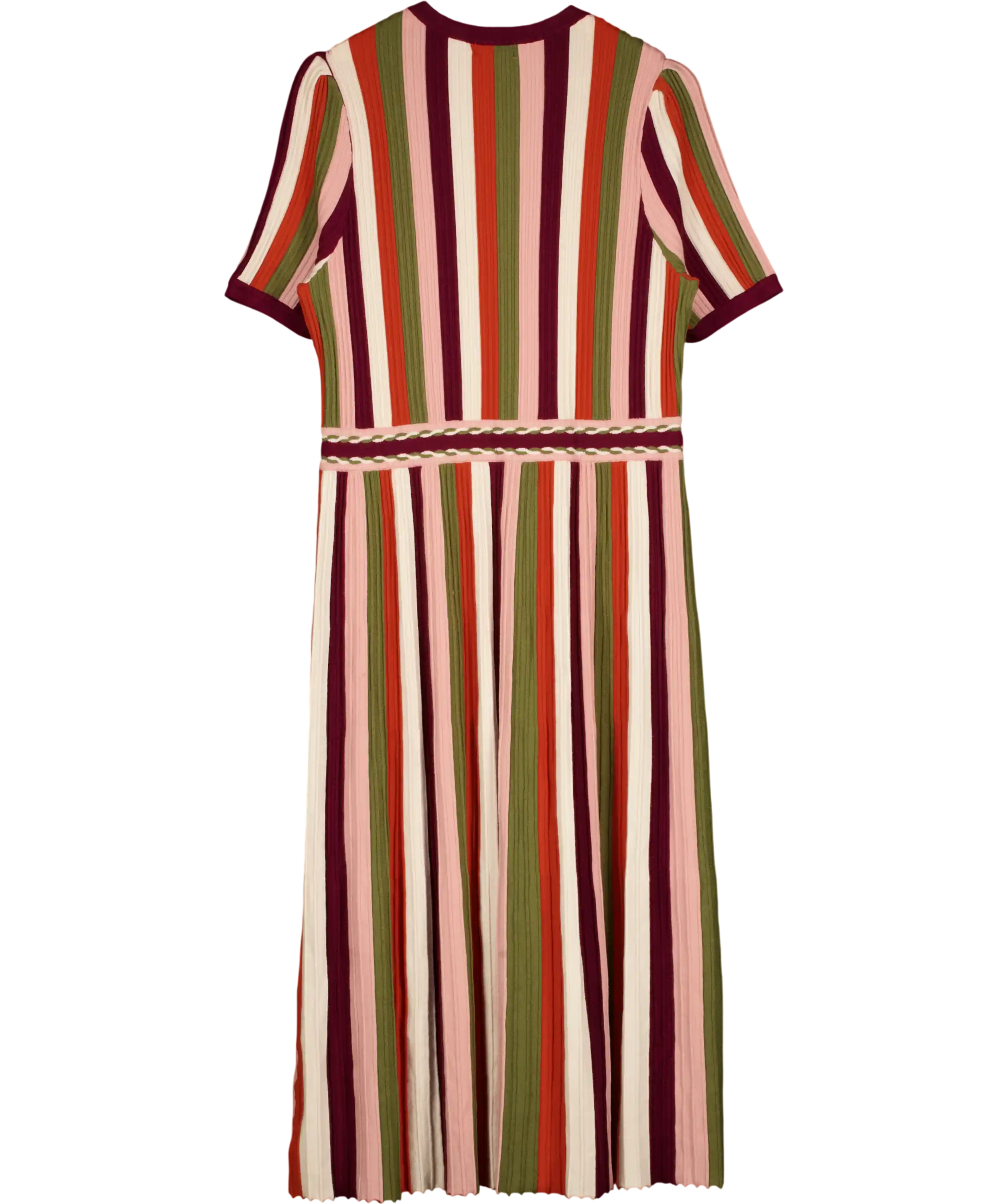 SCAMP & DUDE Grey With Pink Leopard Ray Midi Tea Dress UK 20