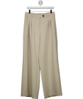 Mint Velvet Beige Tailored Pleated Trousers UK M