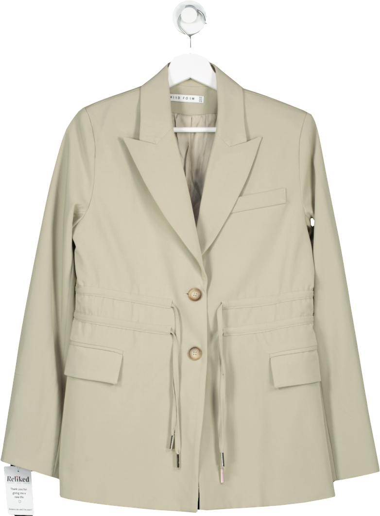 Third Form Beige Protocol Cinched Waist Blazer BNWT UK 8