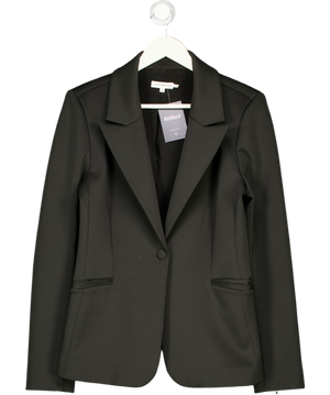 GOOD AMERICAN Black Single Breasted Sculpted Blazer UK S