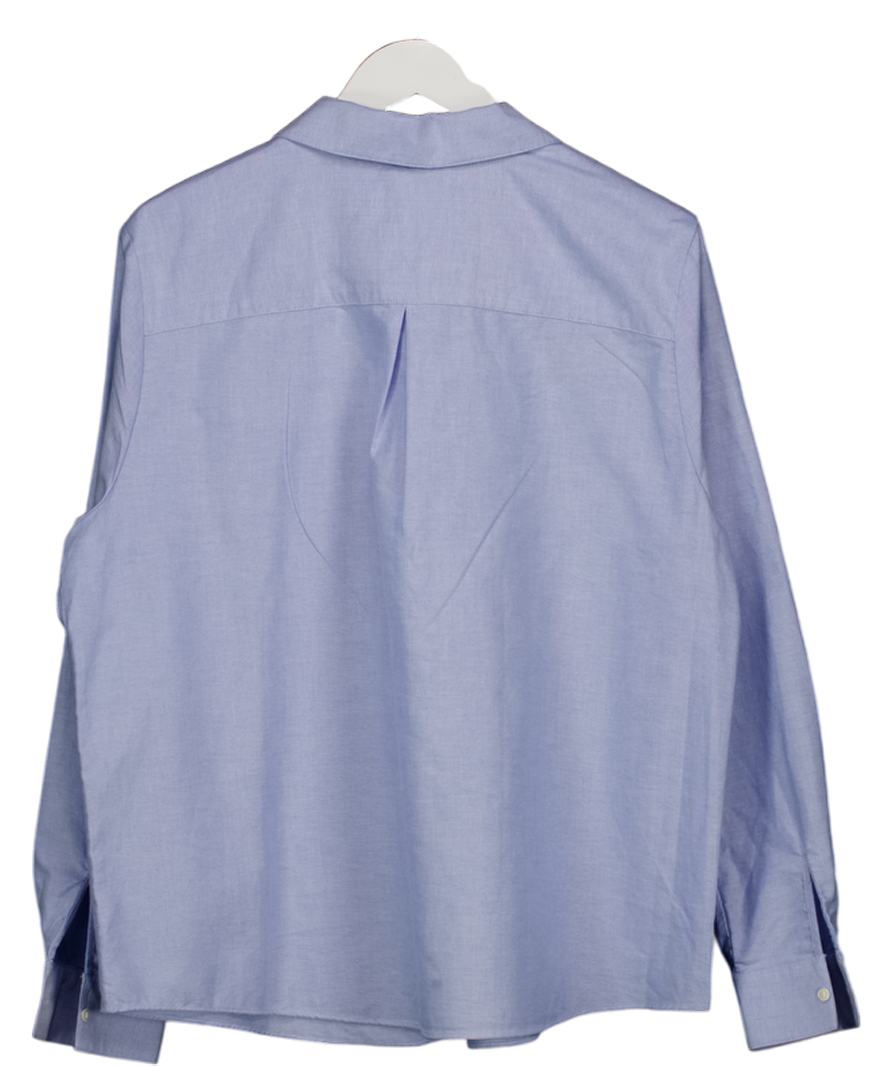 Sezane Blue Tomboy Shirt UK 18