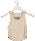 Meshki Beige Fitted Tank Top UK S