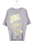 ZARA Grey Crunch Donut T Shirt UK L