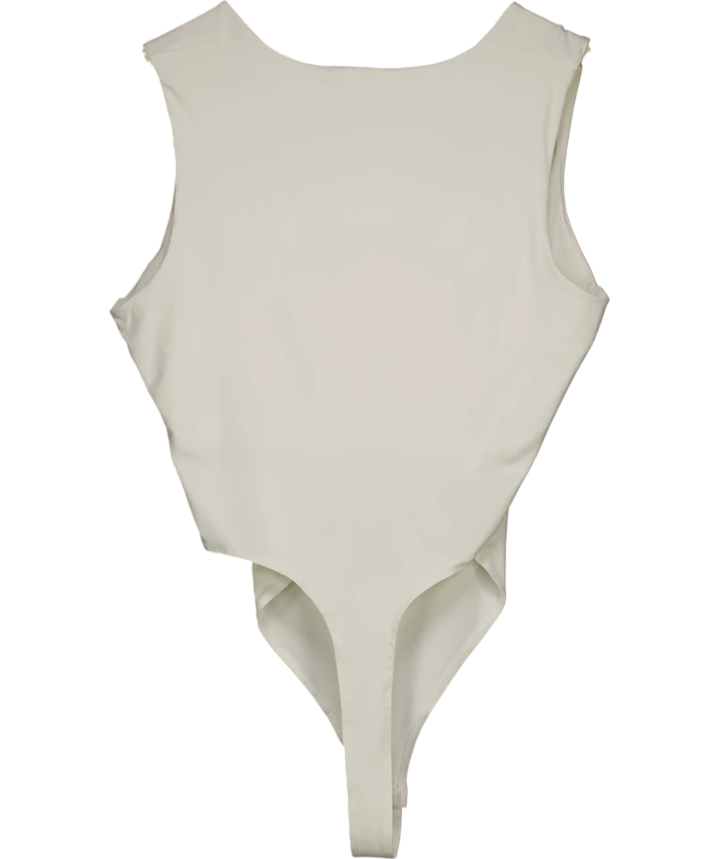 New Look White Slinky Square Neck Sleeveless Bodysuit UK 22