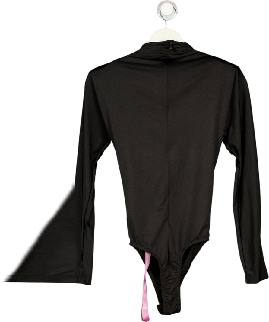 LOVE ON FRIDAY Black Llong Sleeve Bodysuit UK XS