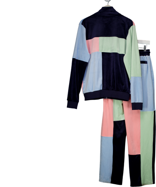 Sergio Tacchini Multicoloured Wavey Garms Haze Velour Track Set UK S