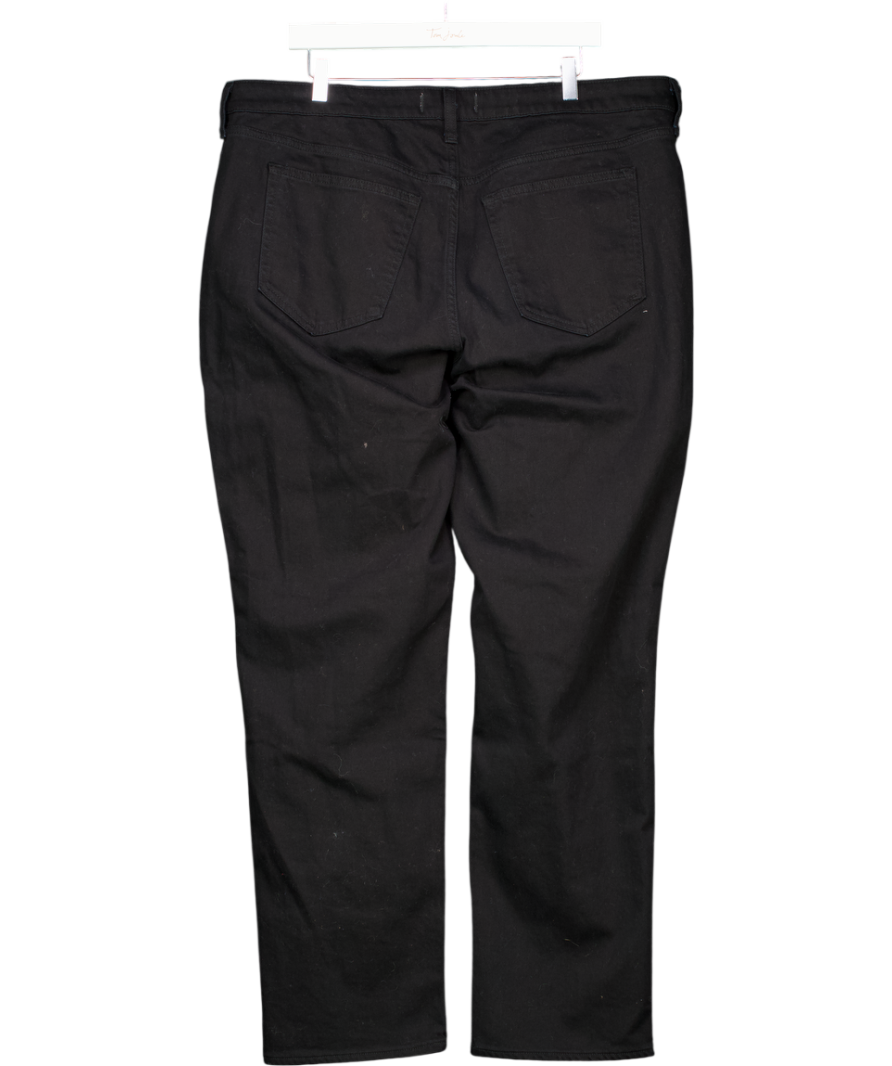 Abercrombie & Fitch Black Mid Rise 90s Straight Jean UK 20