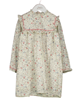 LA COQUETA Cream Long Sleeve Floral Dress 6 Years