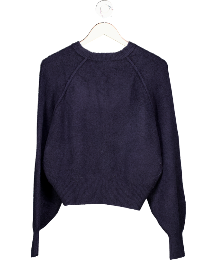 ASOS Navy Blue Supersoft Button Detail Jumper UK S