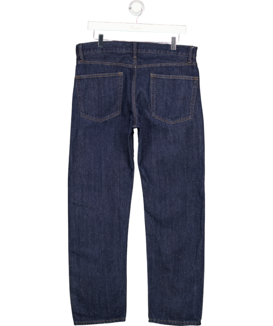 M&S Blue Straight Fit Jeans W34