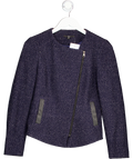 BOSS Blue Asymmetric Tweed Jacket UK 6