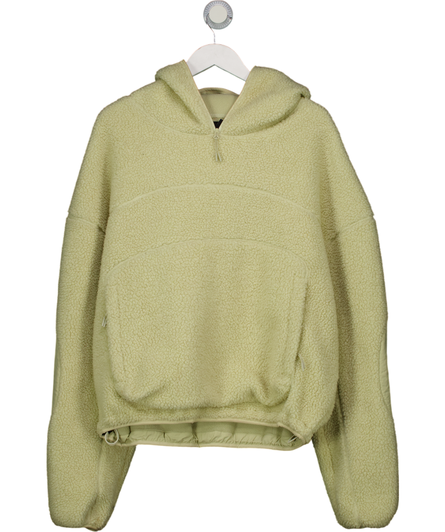 ENTIRE STUDIOS Cream Entire Studios Fluffy Fleece Hooded Sweatshirt UK M