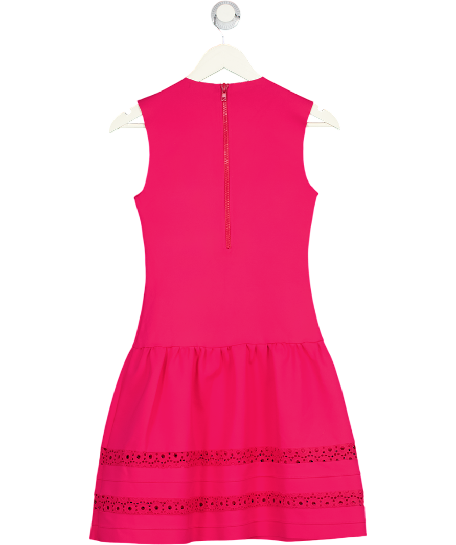 MAJE Pink Lace Detaill Drop Waisted Dress Sz1 UK 8