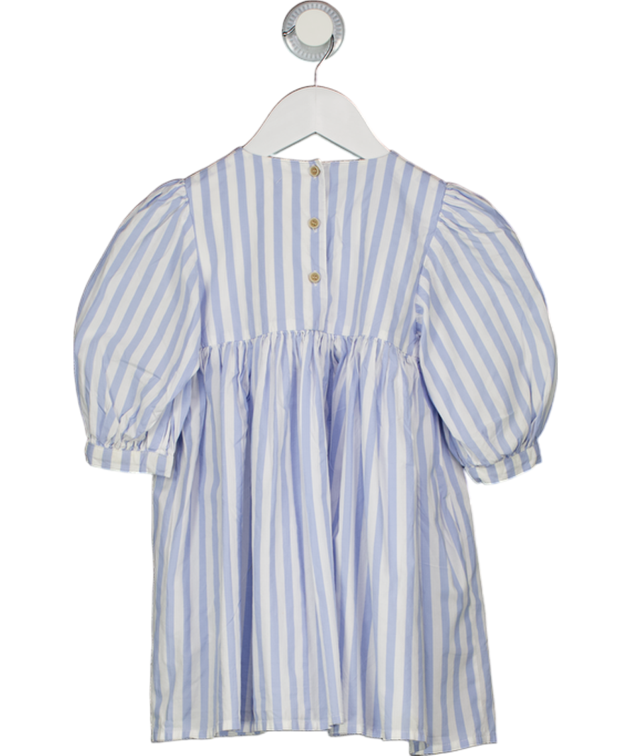 MORLEY Blue / White Striped  Cotton Dress 4 Years