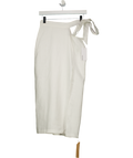 REFORMATION White Linen Renne Wrap Midi Skirt Sz0 UK 4