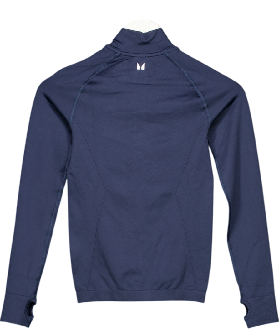 My Protein Blue Shape Seamless Zip Through Jacket UK XS