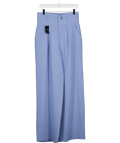 Karen Millen Cornflower Blue Pleated Wide Leg Trousers UK 10