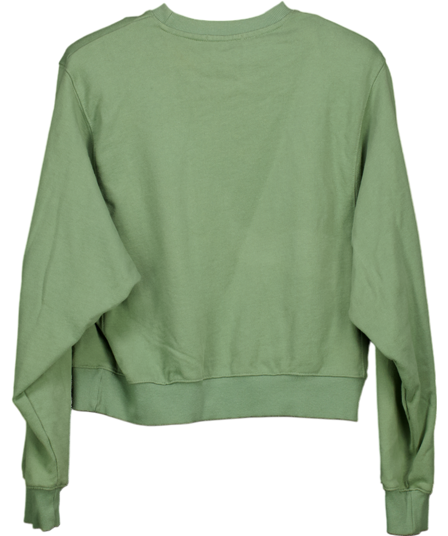 Noughts & Kisses Green Shoulder Pad Sweatshirt UK S