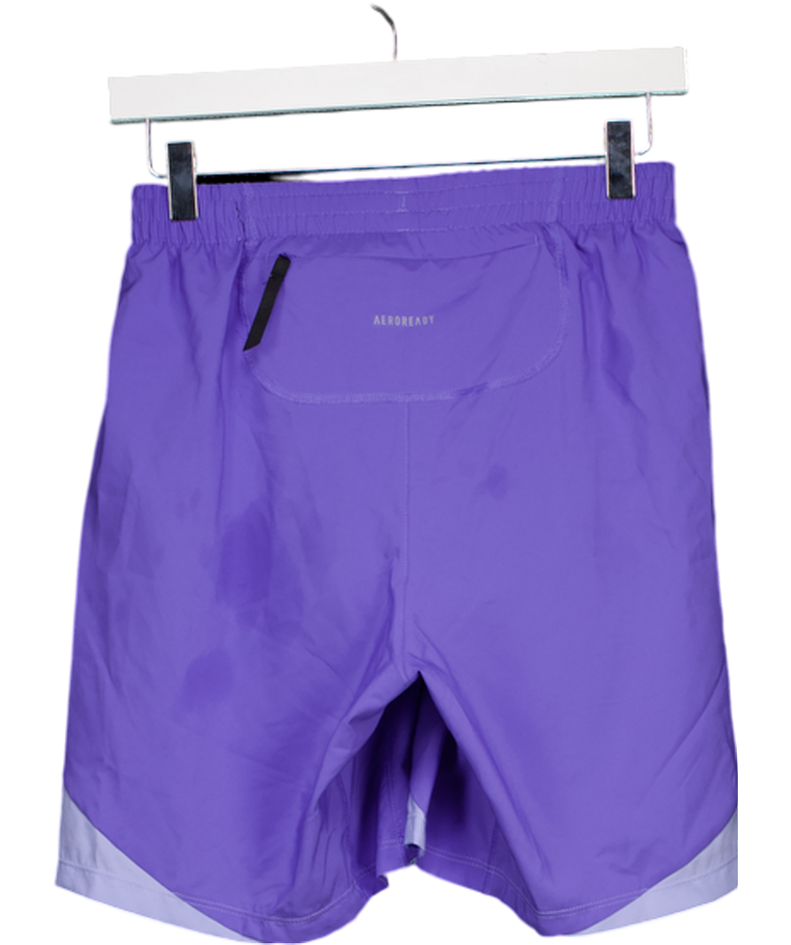 adidas Purple Own The Run Base Shorts UK S