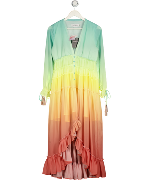 CHICH WISH Multicoloured Pastel Ombre Maxi Dress UK XS