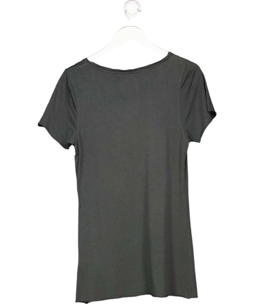 Zoe Karssen Grey Scoop Neck T-shirt UK M