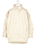 Karen Millen Beige Faux Leather Relaxed Cocoon Jacket UK 6