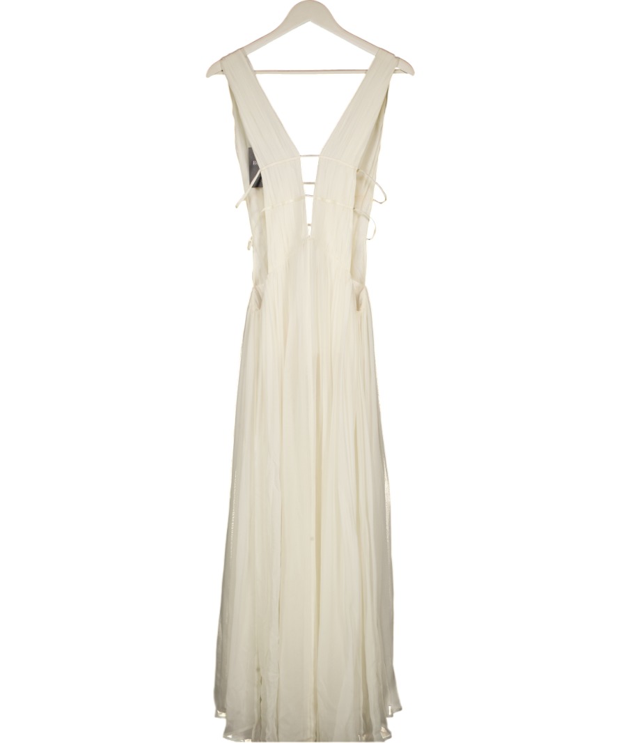 Mirror Palais Cream Maxi Dress UK M