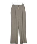 Warehouse Grey Essential Pleat Front Slim Wide Leg Trouser One Size