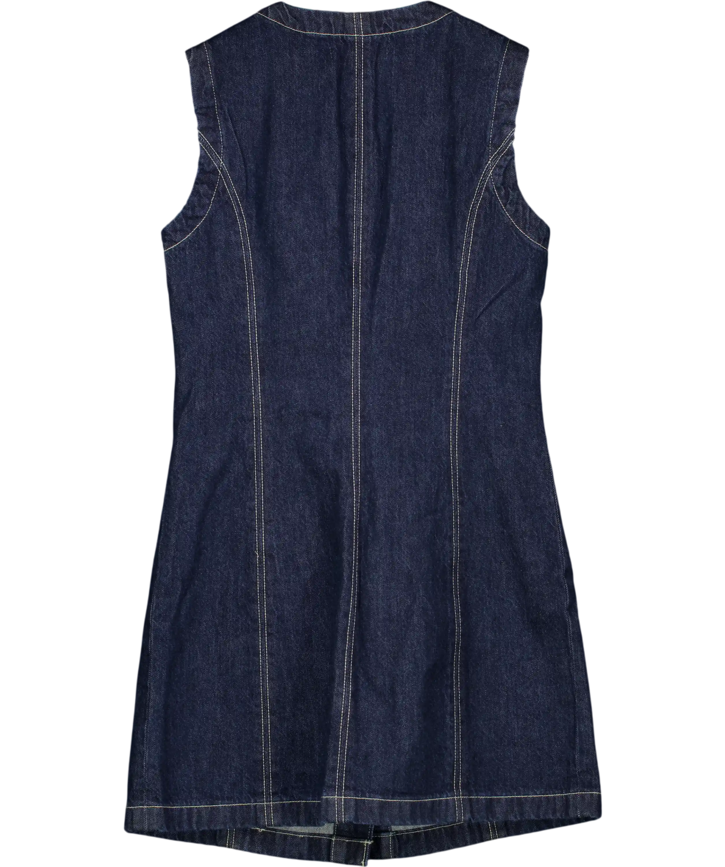 Abercrombie & Fitch Blue Denim Vest Mini Dress UK S