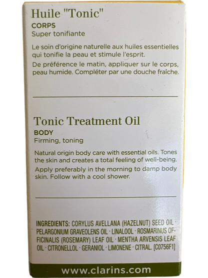 Clarins Tonic Body Treatment Oil Firming Toning 1oz