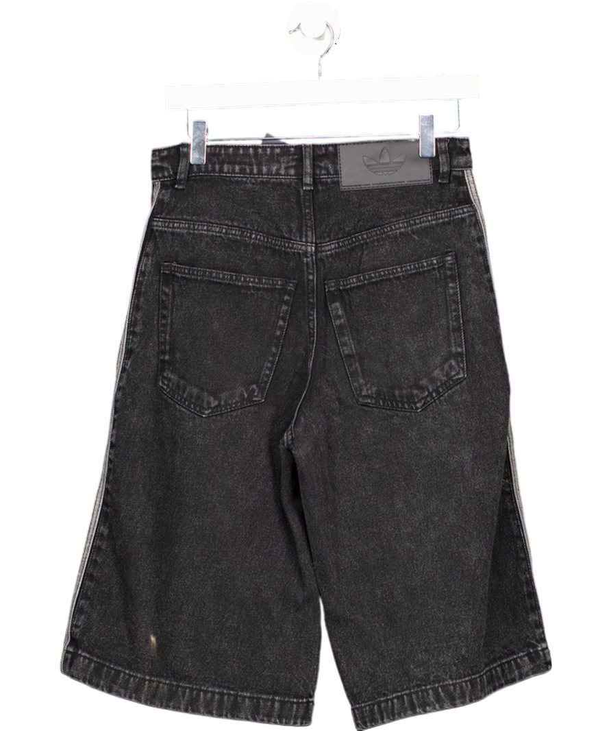 adidas Black Adicolor Denim Firebird Shorts W28